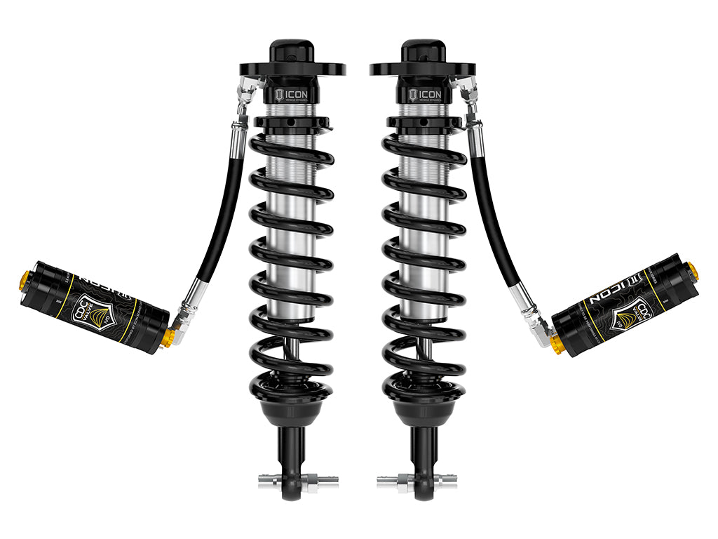 2021-2024 Ford F-150 4WD-Tremor 3.5-4.5 Inch-2.5-3 Inch Lift Front V.S. 2.5 Series Coilovers Remote Reservoir W- CDCV Pair ICON Vehicle Dynamics