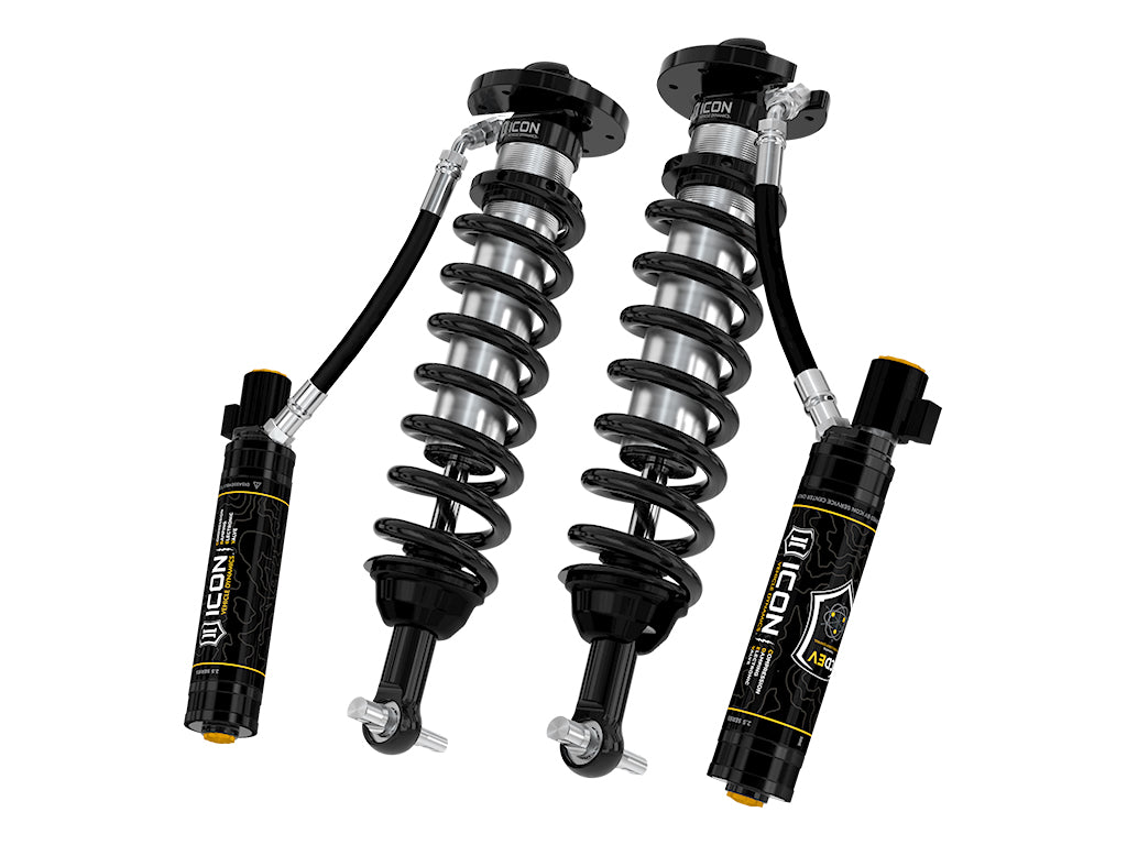 2022-2023 Ford F-150 Lightning Lowered 0-2 Inch 2.5 Vs Remote Reservoir CDEV Coilover Kit Front ICON Vehicle Dynamics-1