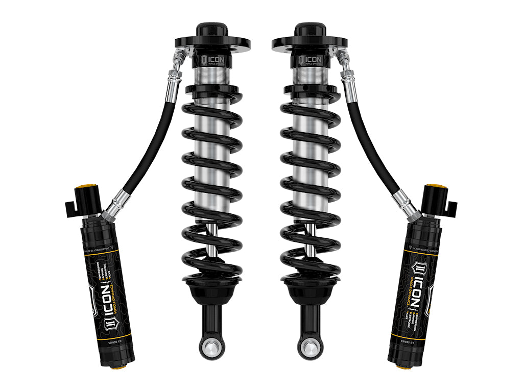 2022-2023 Ford F-150 Lightning Lowered 0-2 Inch 2.5 Vs Remote Reservoir CDEV Coilover Kit Front ICON Vehicle Dynamics-2