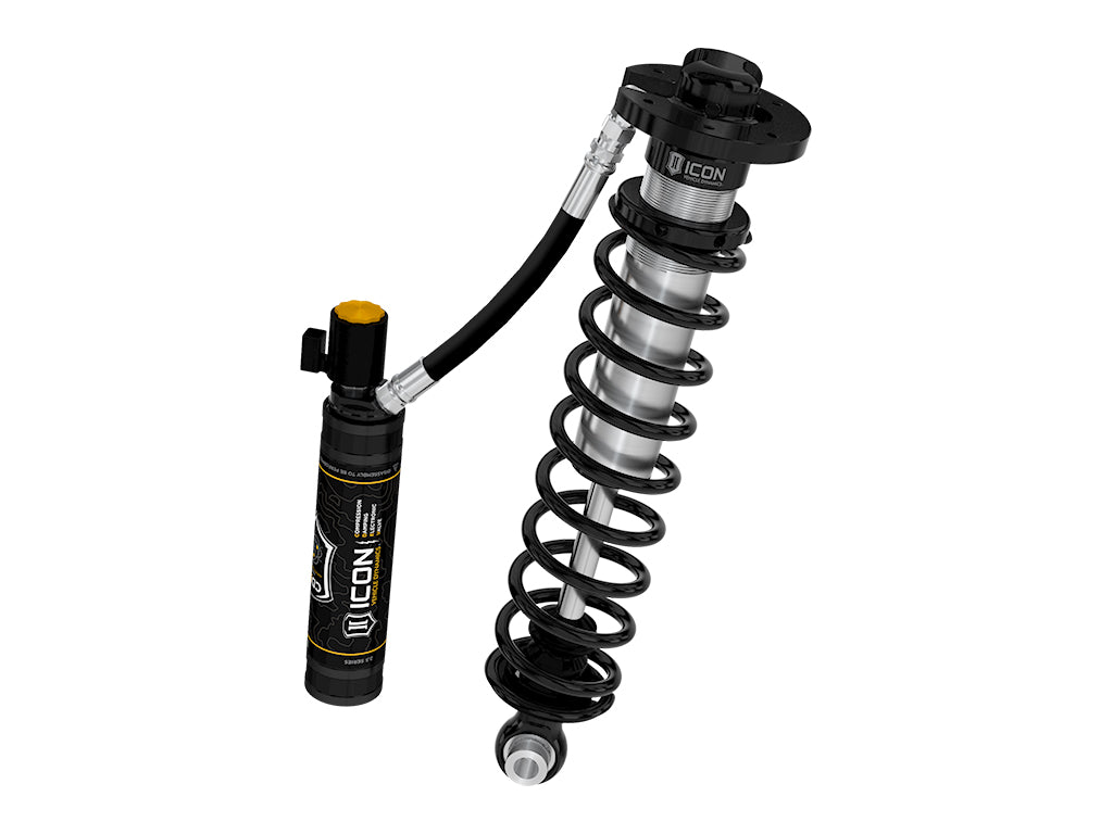 2022-2023 Ford F-150 Lightning Lowered 0-4 Inch 2.5 Vs Remote Reservoir CDEV Coilover Kit Rear ICON Vehicle Dynamics