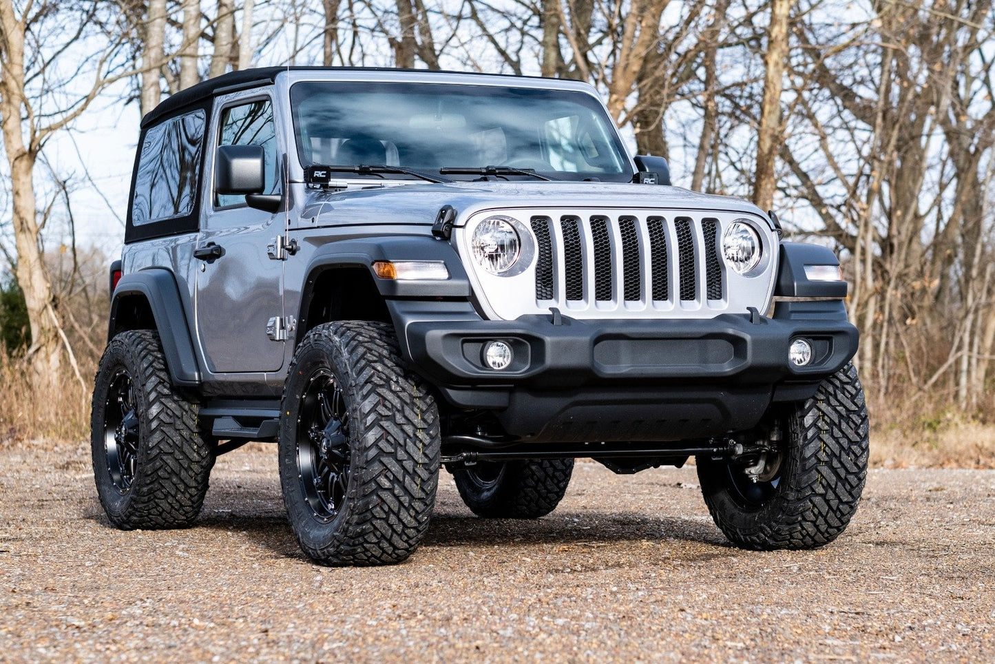 3.5 Inch Lift Kit Adj LCA FR D/S M1 Jeep Wrangler JL 4WD (2024-2026) Rough Country-2