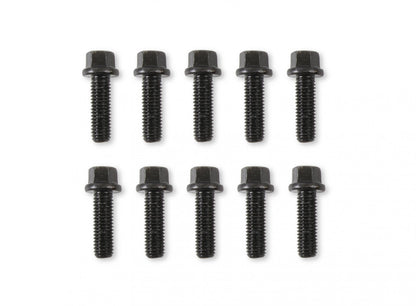 Header Bolts M8-1.25 25mm Hex Head Black Oxide Fits GM LS or LT Series Engines Mr Gasket