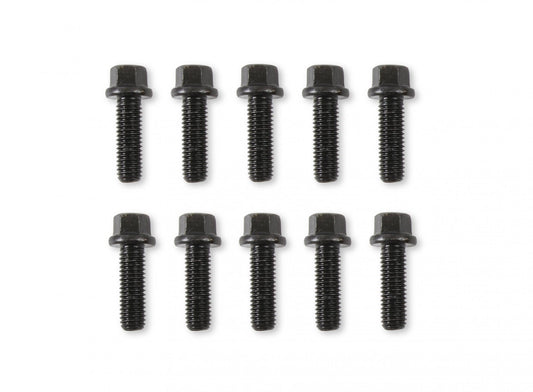 Header Bolts M8-1.25 25mm Hex Head Black Oxide Fits GM LS or LT Series Engines Mr Gasket