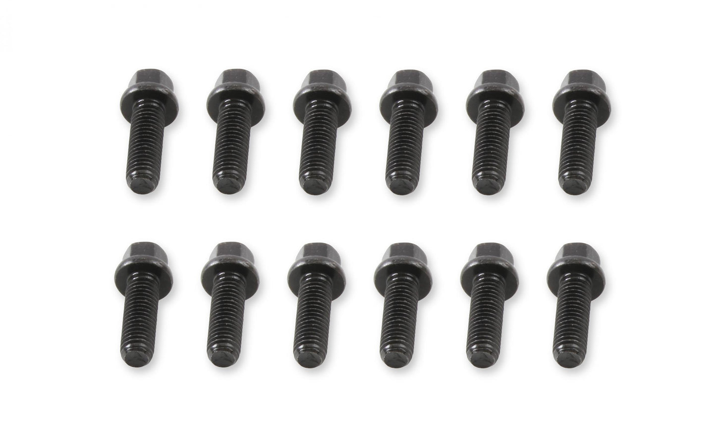 Header Bolts M8-1.25 25mm Hex Head Black Oxide Fits GM LS or LT Series Engines Mr Gasket-1