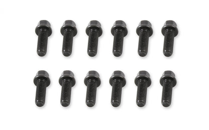 Header Bolts M8-1.25 25mm Hex Head Black Oxide Fits GM LS or LT Series Engines Mr Gasket-1