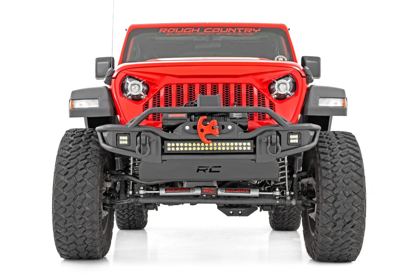 3.5 Inch Lift Kit C/A Drop FR D/S M1R Non-Rubicon Jeep Wrangler Unlimited (24-26) Rough Country-2