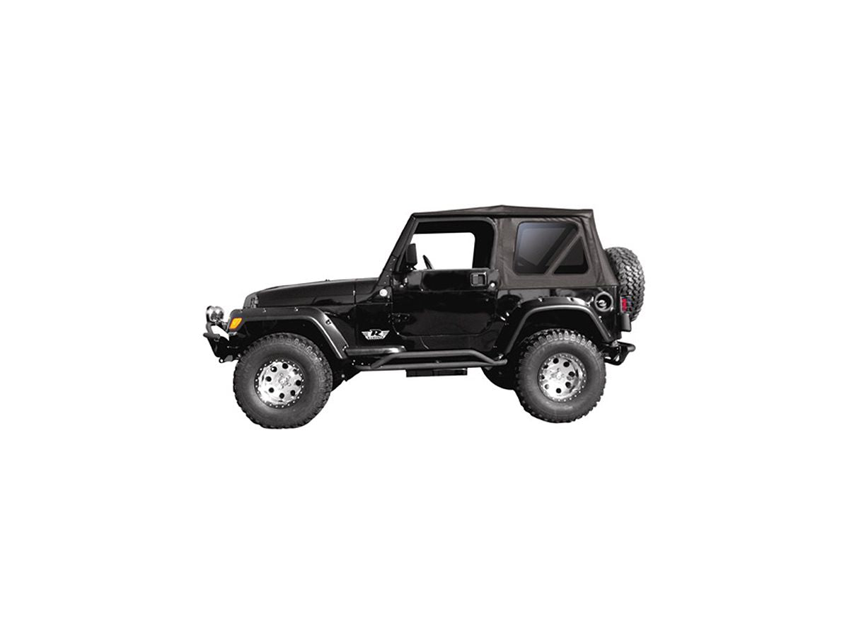 Premium Replacement Soft Top for 2011-2018 Jeep Wrangler JK Unlimited 4 Door, Black Diamond Rampage