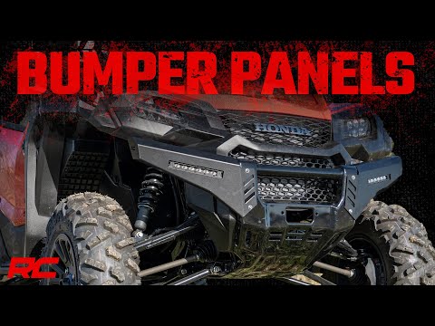 Rough Country Honda Front Bumper Panels w/ 6.0 Inch LED Light Bars 16-20 Pioneer 1000 w/o Factory Stinger Rough Country
