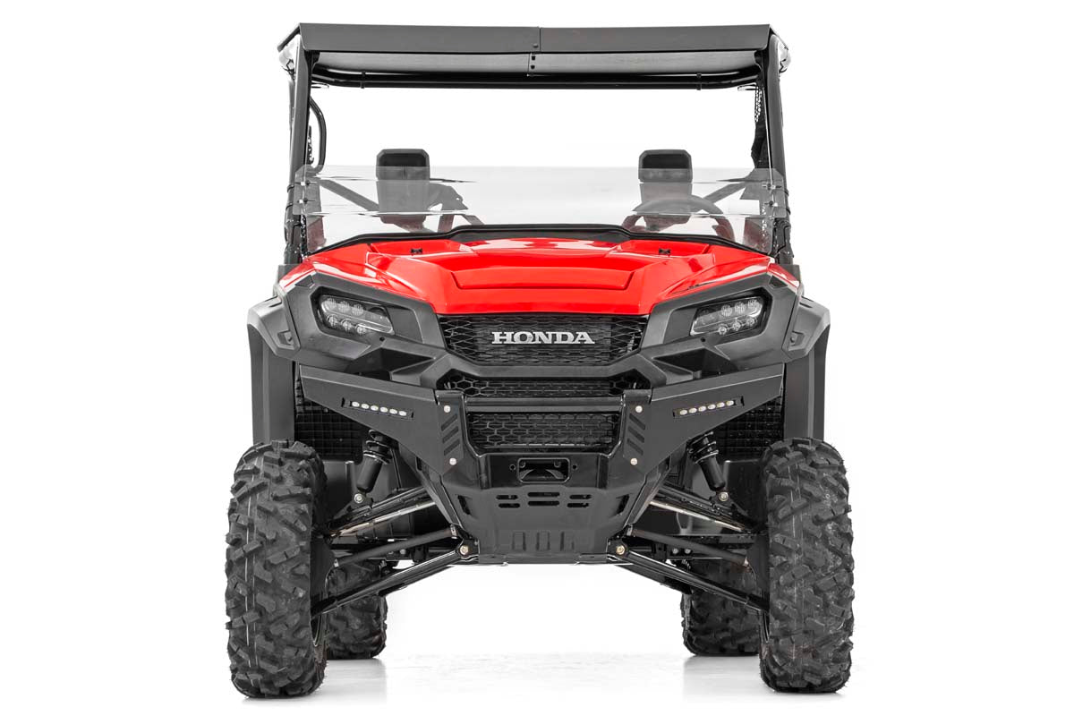 Rough Country Honda Front Bumper Panels w/ 6.0 Inch LED Light Bars 16-20 Pioneer 1000 w/o Factory Stinger Rough Country