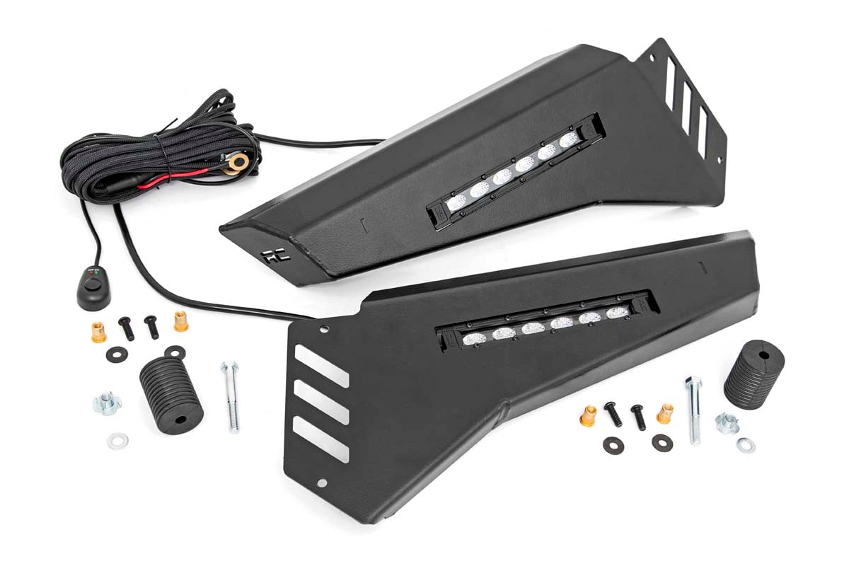 Bumper Wings No Stinger 6 Inch Led Combo Honda Pioneer 1000 Rough Country