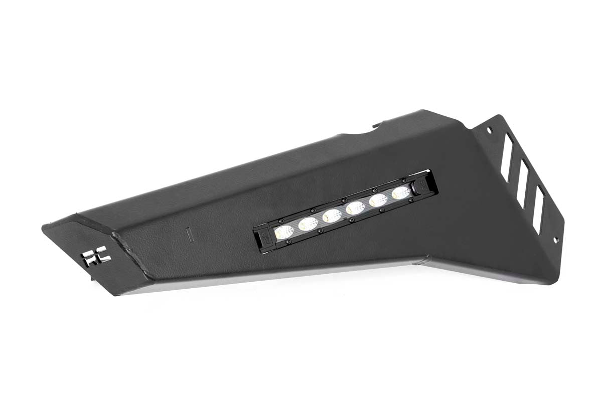 Rough Country Honda Front Bumper Panels w/ 6.0 Inch LED Light Bars 16-20 Pioneer 1000 w/ Factory Stinger Rough Country