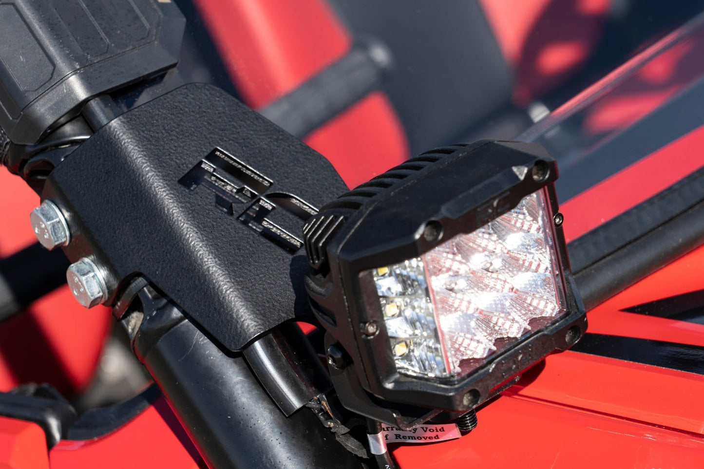 LED Light Kit Cage Mount 2 Inch Black Pair Amber DRL Honda Talon 1000 Rough Country-2