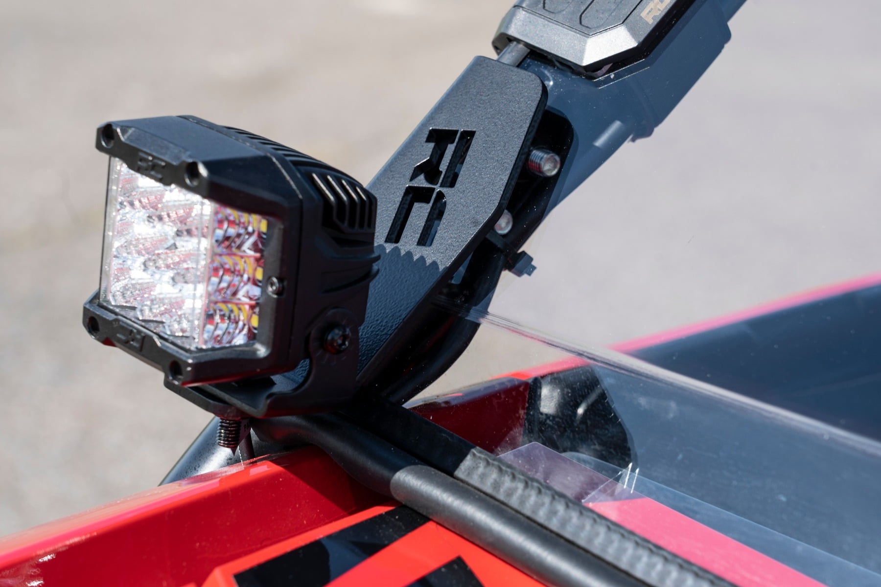 LED Light Kit Cage Mount 2 Inch Black Pair Amber DRL Honda Talon 1000 Rough Country-5