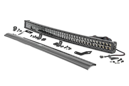 LED Light Kit Front Mount 40 Inch Black Dual Row White DRL Honda Talon 1000 Rough Country