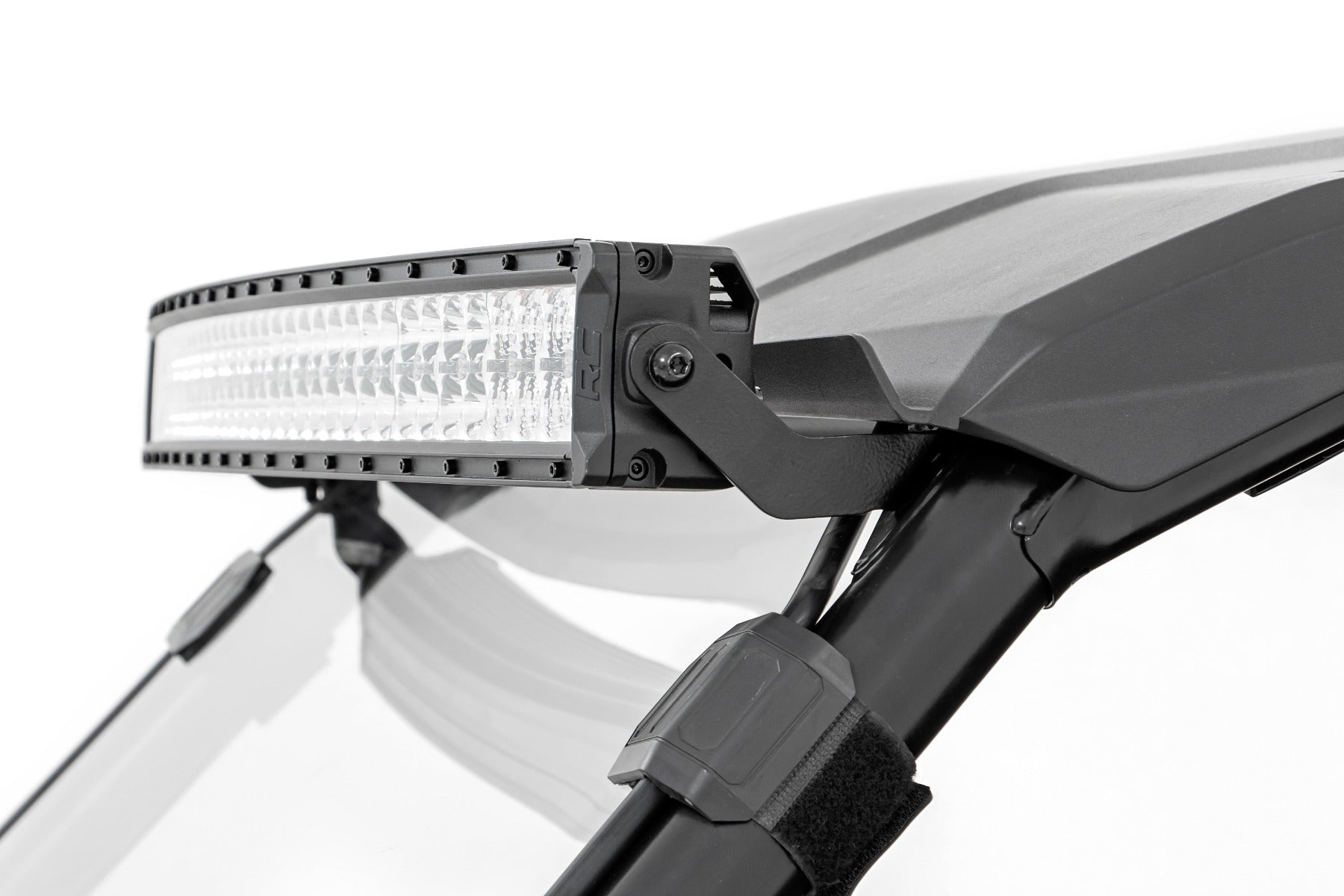 LED Light Kit Front Mount 40 Inch Black Dual Row White DRL Honda Talon 1000 Rough Country-5