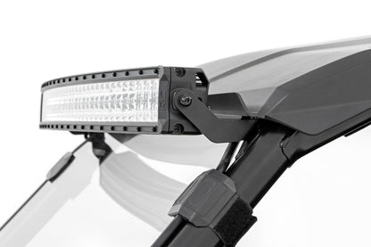 LED Light Kit Front Mount 40 Inch Black Dual Row White DRL Honda Talon 1000 Rough Country-5