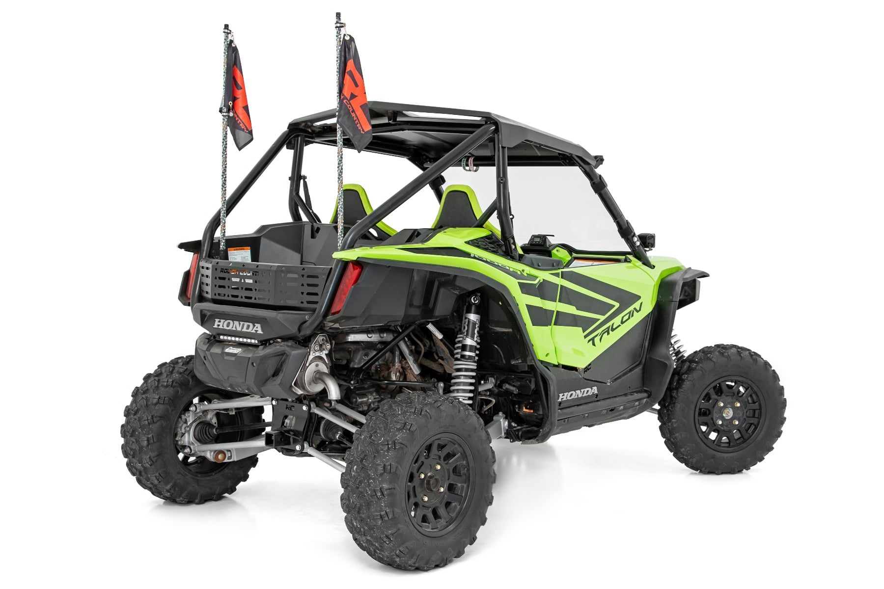 Whip Mount Bed 4 Foot Multl-Color LED Whip Pair Honda Talon 1000 Rough Country-1