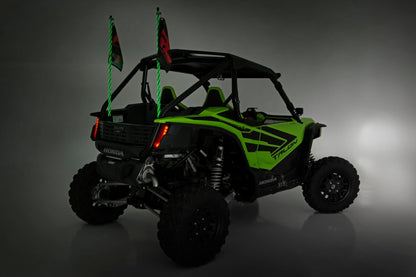 Whip Mount Bed 4 Foot Multl-Color LED Whip Pair Honda Talon 1000 Rough Country-3