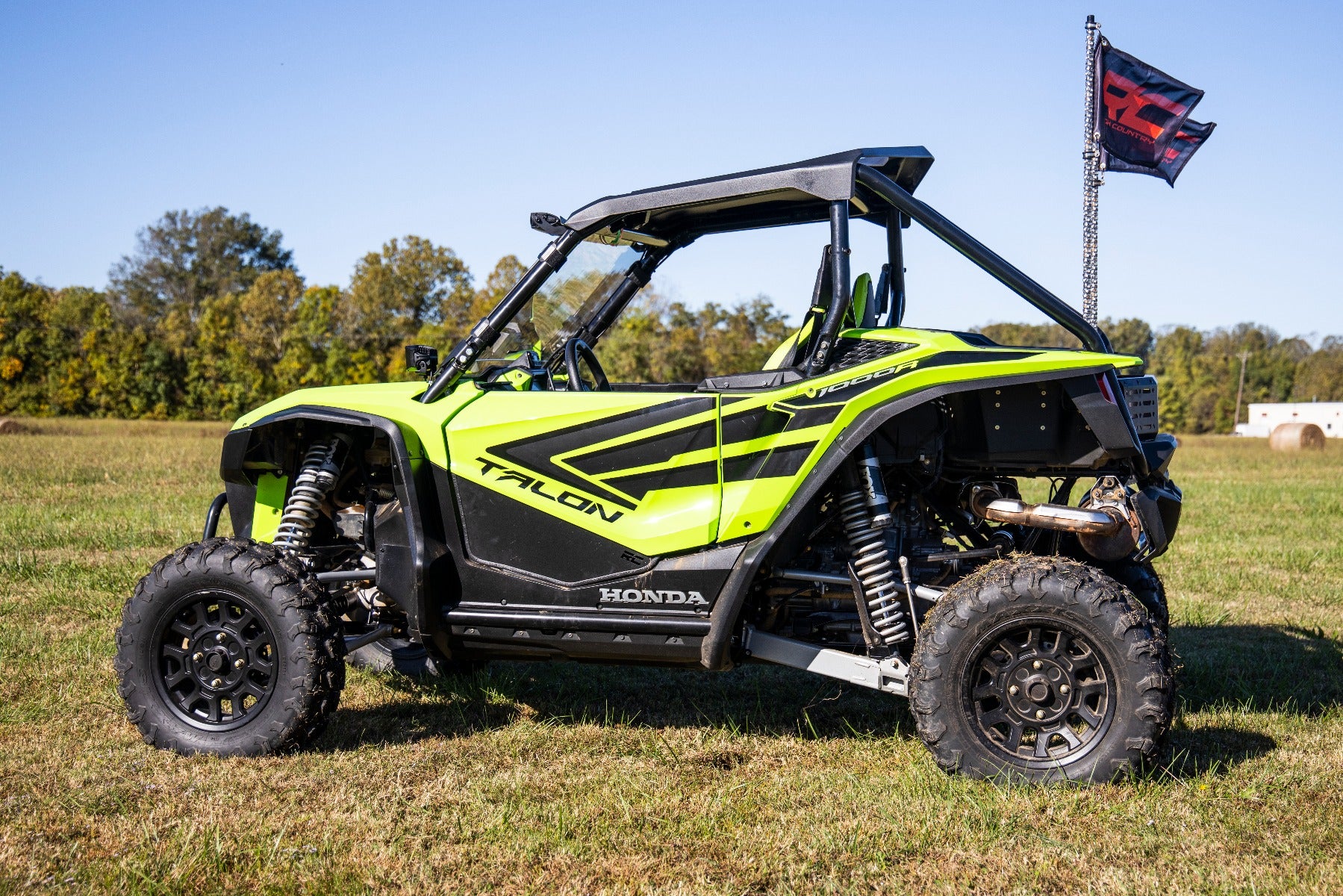 Whip Mount Bed 4 Foot Multl-Color LED Whip Pair Honda Talon 1000 Rough Country-5