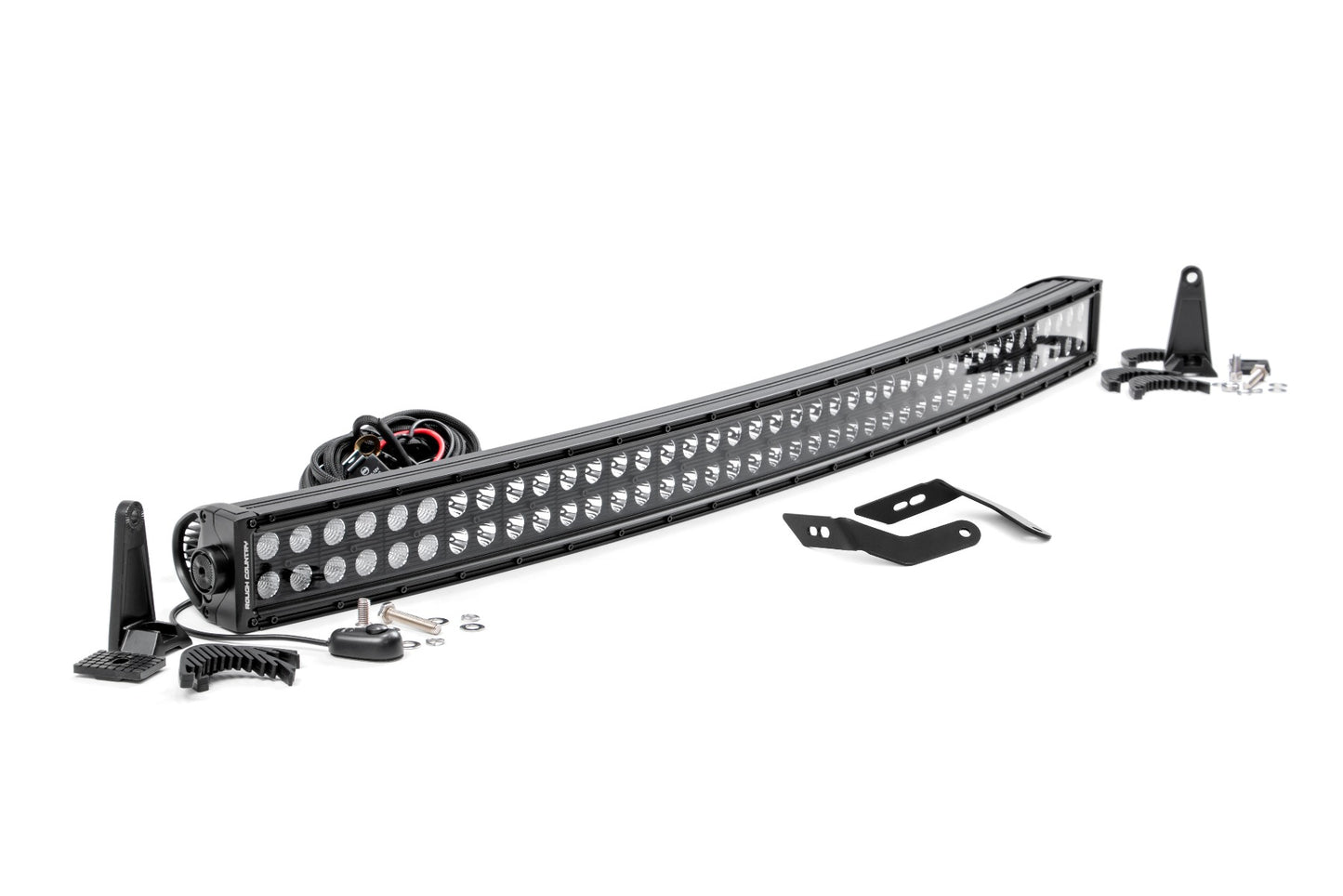 LED Light Kit Front Mount 40 Inch Black Dual Row Honda Talon 1000 Rough Country