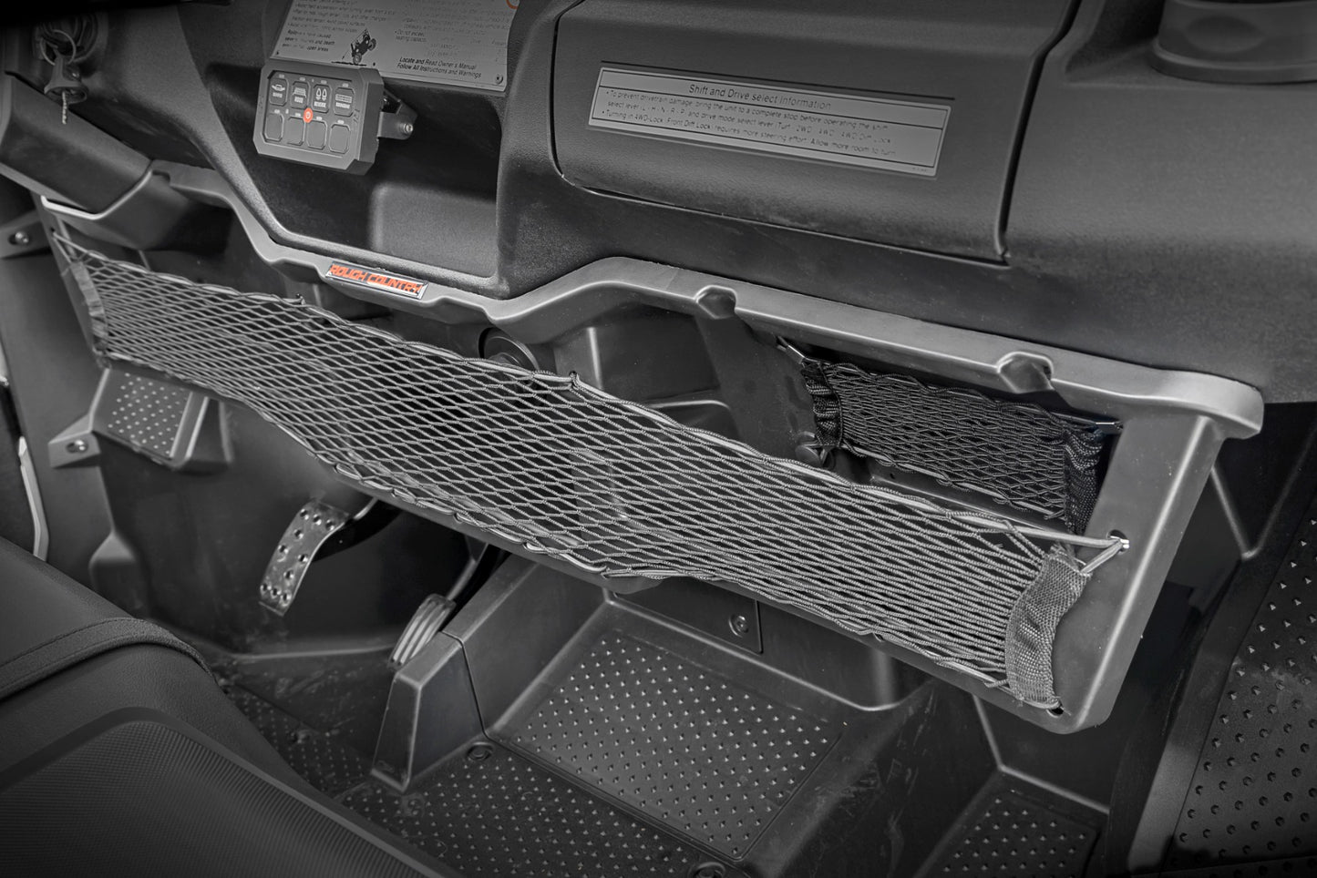 Storage Tray Under Dash 16-22 Honda Pioneer 1000 4WD Rough Country-3