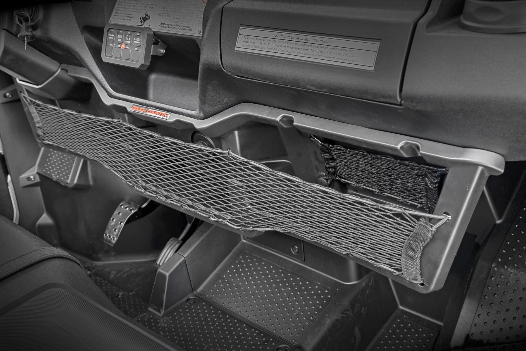 Storage Tray Under Dash 16-22 Honda Pioneer 1000 4WD Rough Country-3