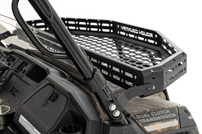 Front Cargo Rack Black Series LED 6 Inch Light Slim Line Honda Pioneer 1000 Rough Country-1