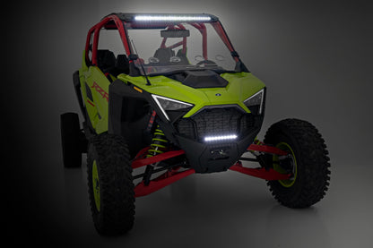 LED Light Winch Mount RS6500S 10 Inch Black Slimline Polaris RZR Pro R Rough Country-4