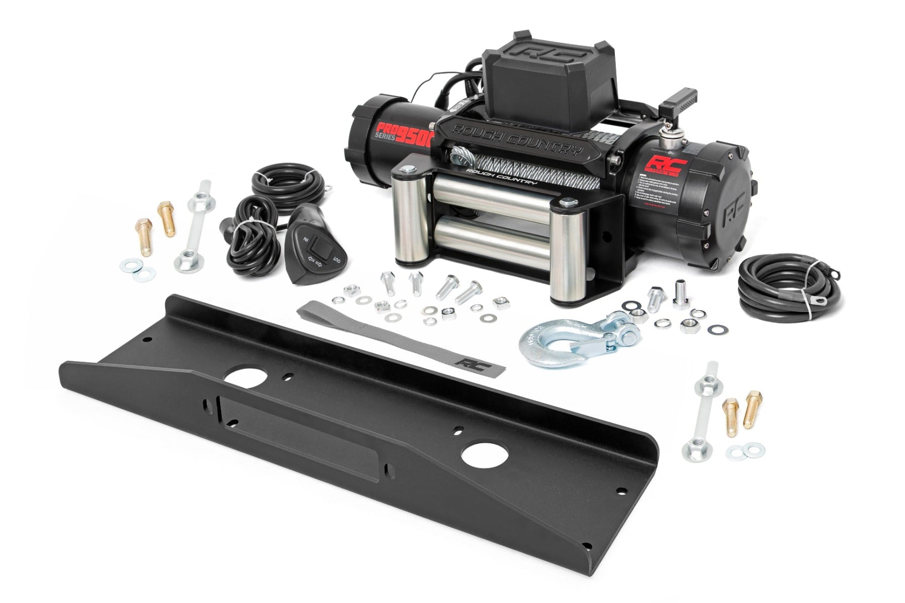 Winch Plate PRO9500 Mahindra Roxor Rough Country-1