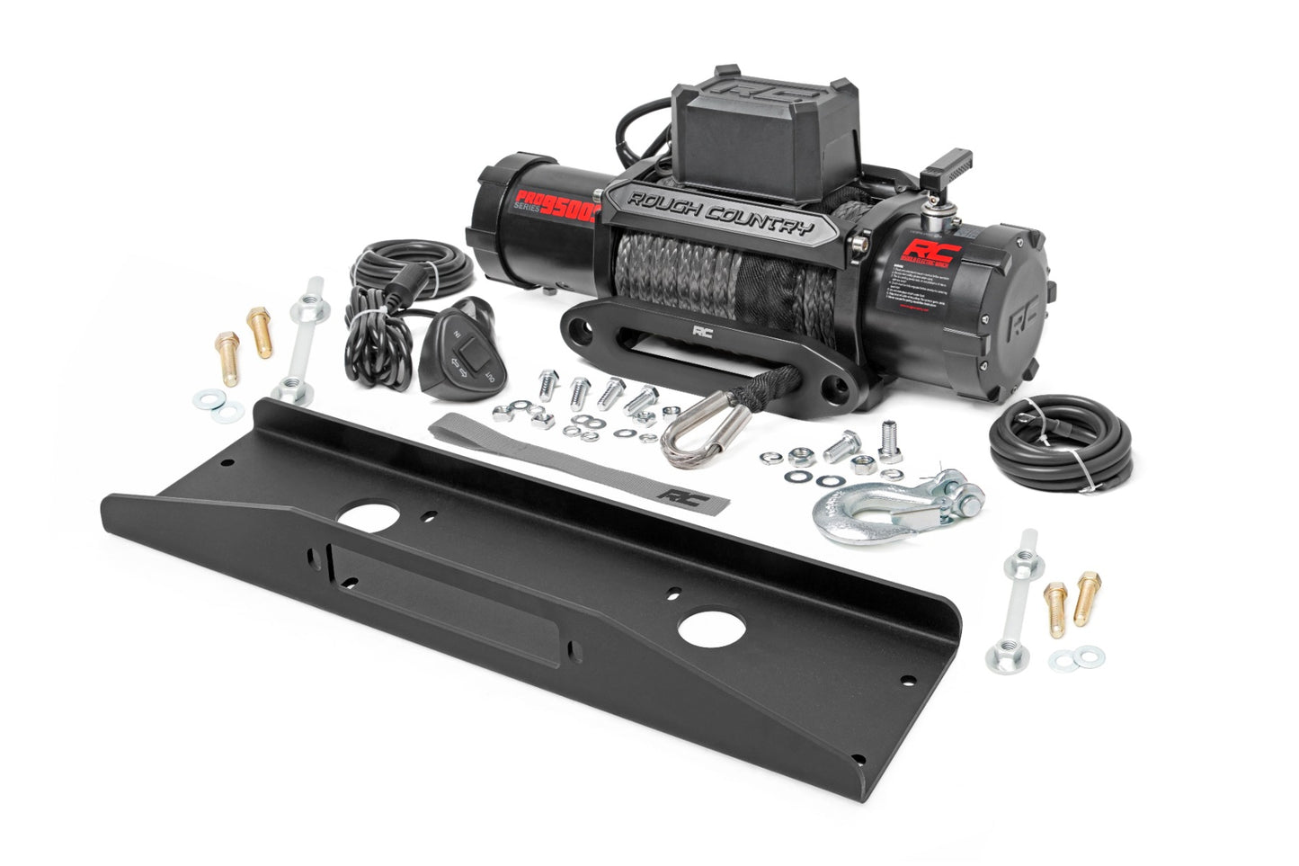Winch Plate PRO9500S Mahindra Roxor Rough Country-1