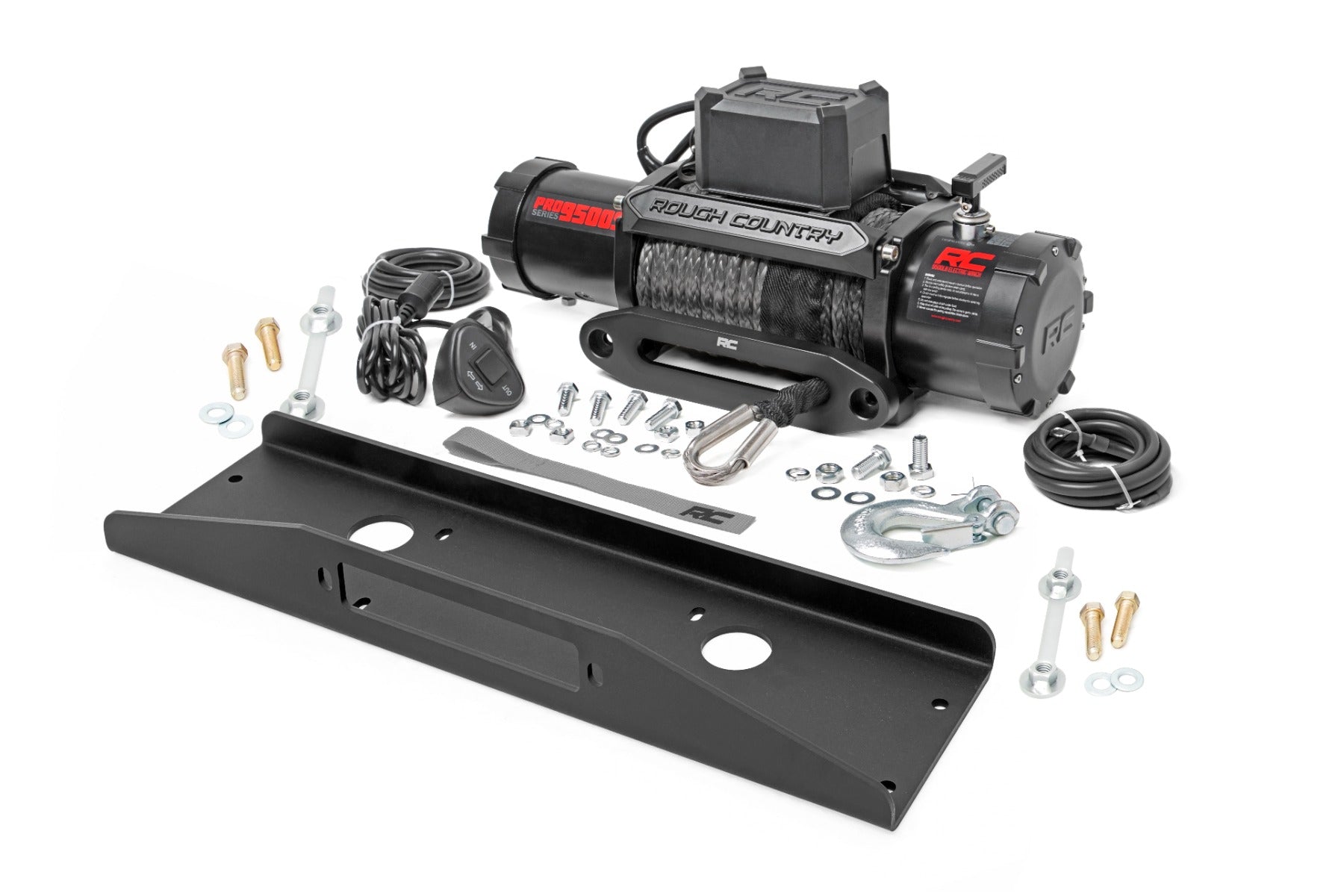 Winch Plate PRO9500S Mahindra Roxor Rough Country-1