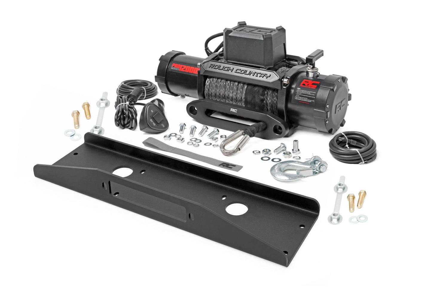 Winch Plate PRO12000S Mahindra Roxor Rough Country-1
