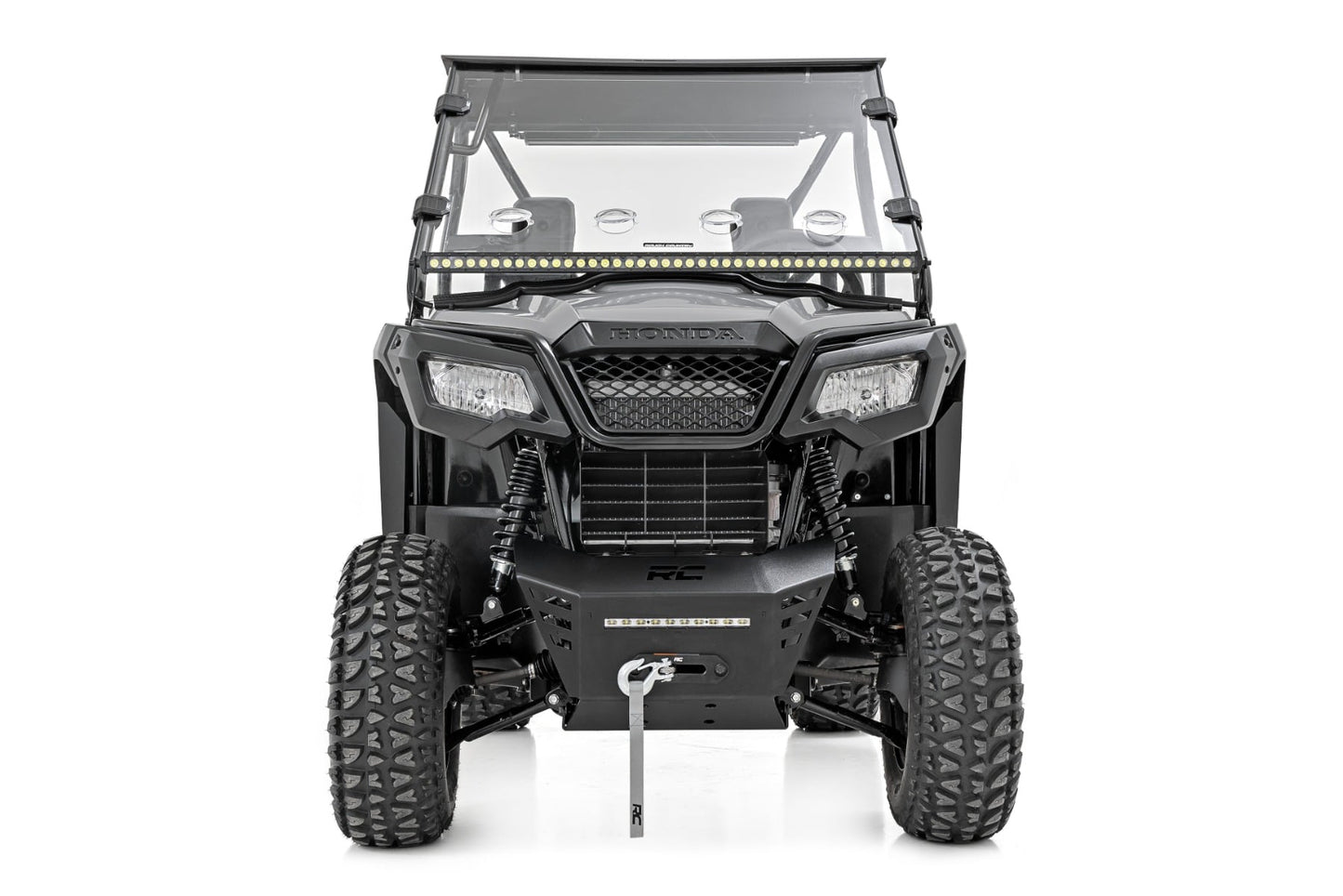 Winch Plate 10 Inch Black Slimline Honda Pioneer 520 Rough Country-3