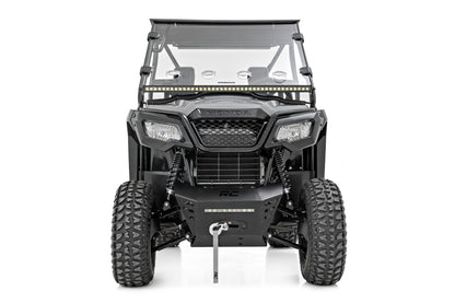 Winch Plate 4500-LB Winch 10 Inch Black Slimline Honda Pioneer 520 Rough Country-3
