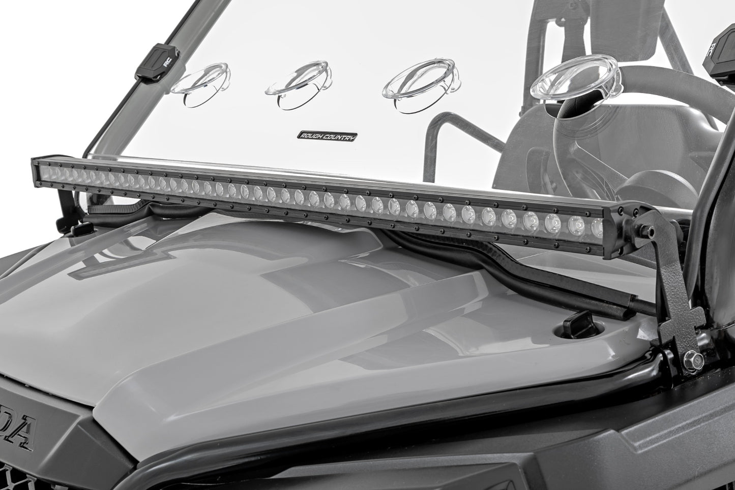 LED Light Cage Mount 40 Inch Black Honda Pioneer 520 Rough Country-1