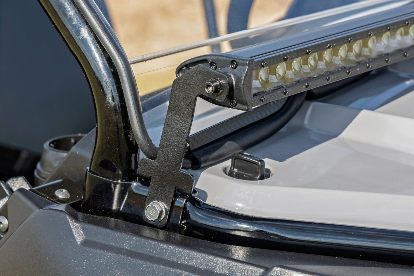 LED Light Cage Mount 40 Inch Black Honda Pioneer 520 Rough Country-5