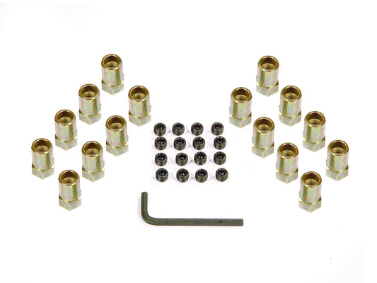 Sure Lock Rocker Arm Nuts Fits Small Block Chevrolet 283-400, Pontiac 326/400/455, Ford 289/302/351W with stock rocker arms Mr Gasket