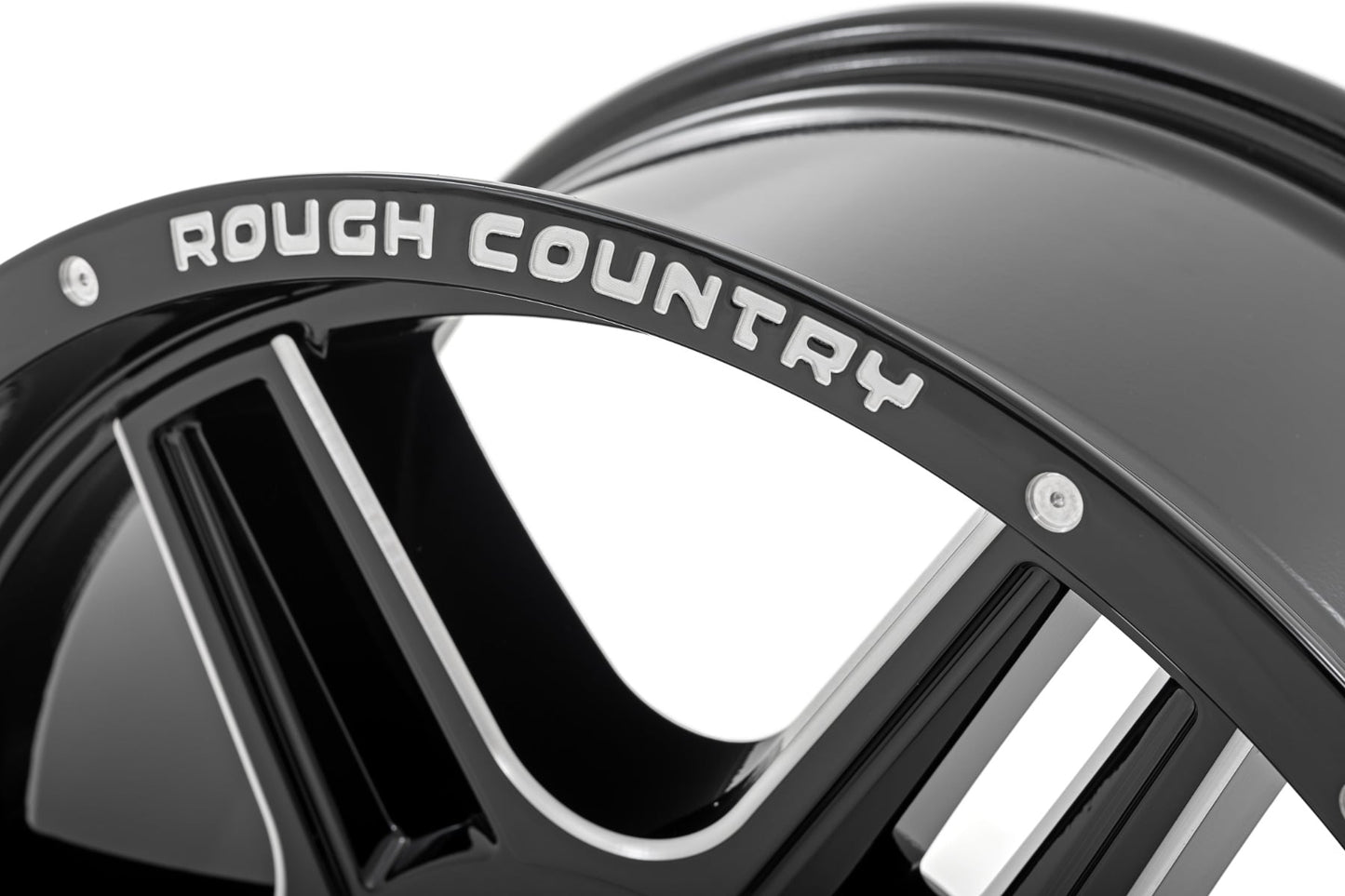 92 Series Wheel Machined One-Piece Gloss Black 18x9 Rough Country-11
