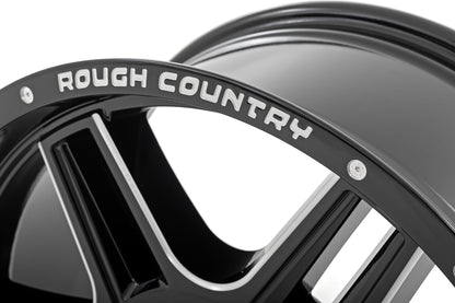 92 Series Wheel Machined One-Piece Gloss Black 18x9 Rough Country-19