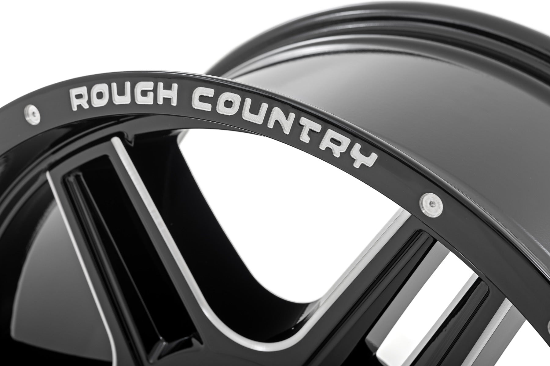 92 Series Wheel Machined One-Piece Gloss Black 18x9 Rough Country-8