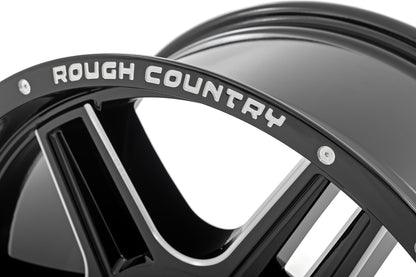 92 Series Wheel Machined One-Piece Gloss Black 18x9 Rough Country-15