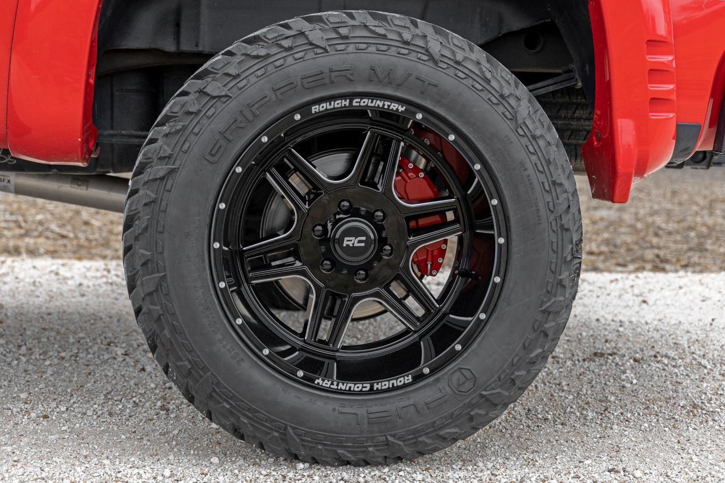 92 Series Wheel Machined One-Piece Gloss Black 18x9 Rough Country-5