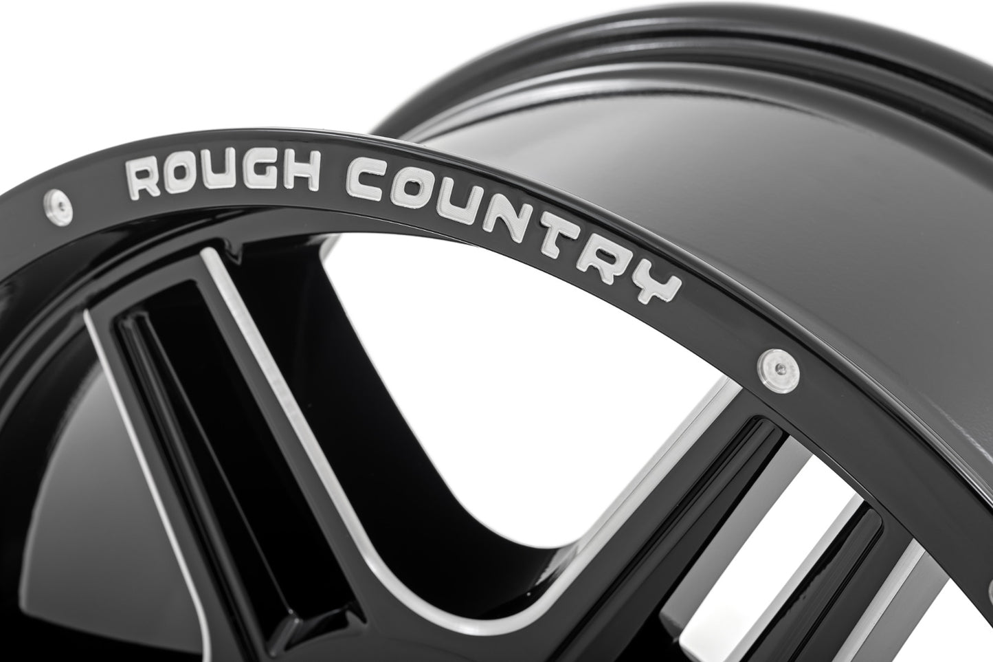 92 Series Wheel Machined One-Piece Gloss Black 20x9 Rough Country-6