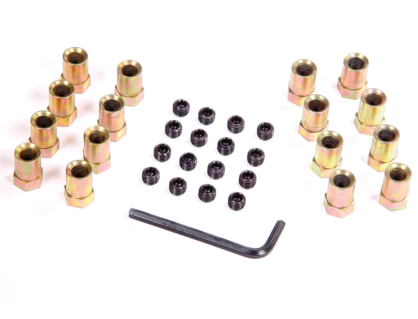 Rocker Arm Nuts with Locks Fits Small Block Chevrolet 283-400, Pontiac 326/400/455, Ford 289/302/351W with aluminum Rocker Arms Mr Gasket