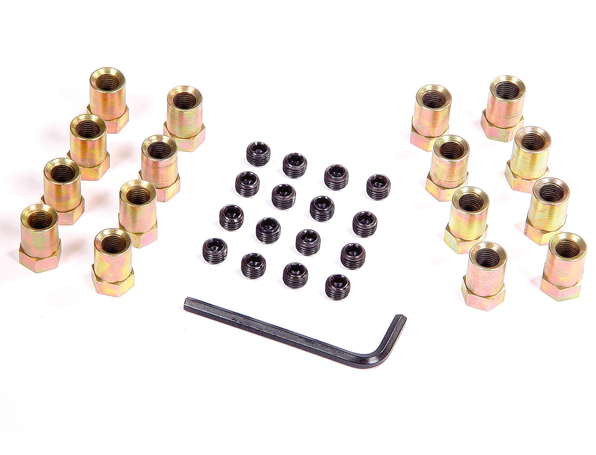 Rocker Arm Nuts with Locks Fits Small Block Chevrolet 283-400, Pontiac 326/400/455, Ford 289/302/351W with aluminum Rocker Arms Mr Gasket