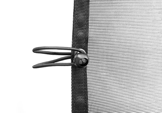 Extended Mesh Shade Top for 2018-2021 Jeep Wrangler JL Unlimited 4-Door, Black Mesh. No Window Channel Required Rampage