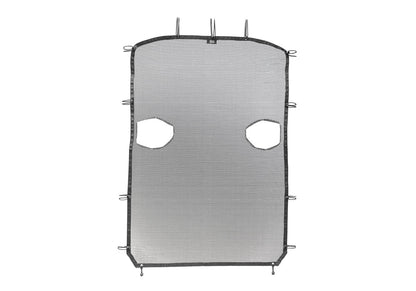 Extended Mesh Shade Top for 2018-2021 Jeep Wrangler JL Unlimited 4-Door, Black Mesh. No Window Channel Required Rampage-1