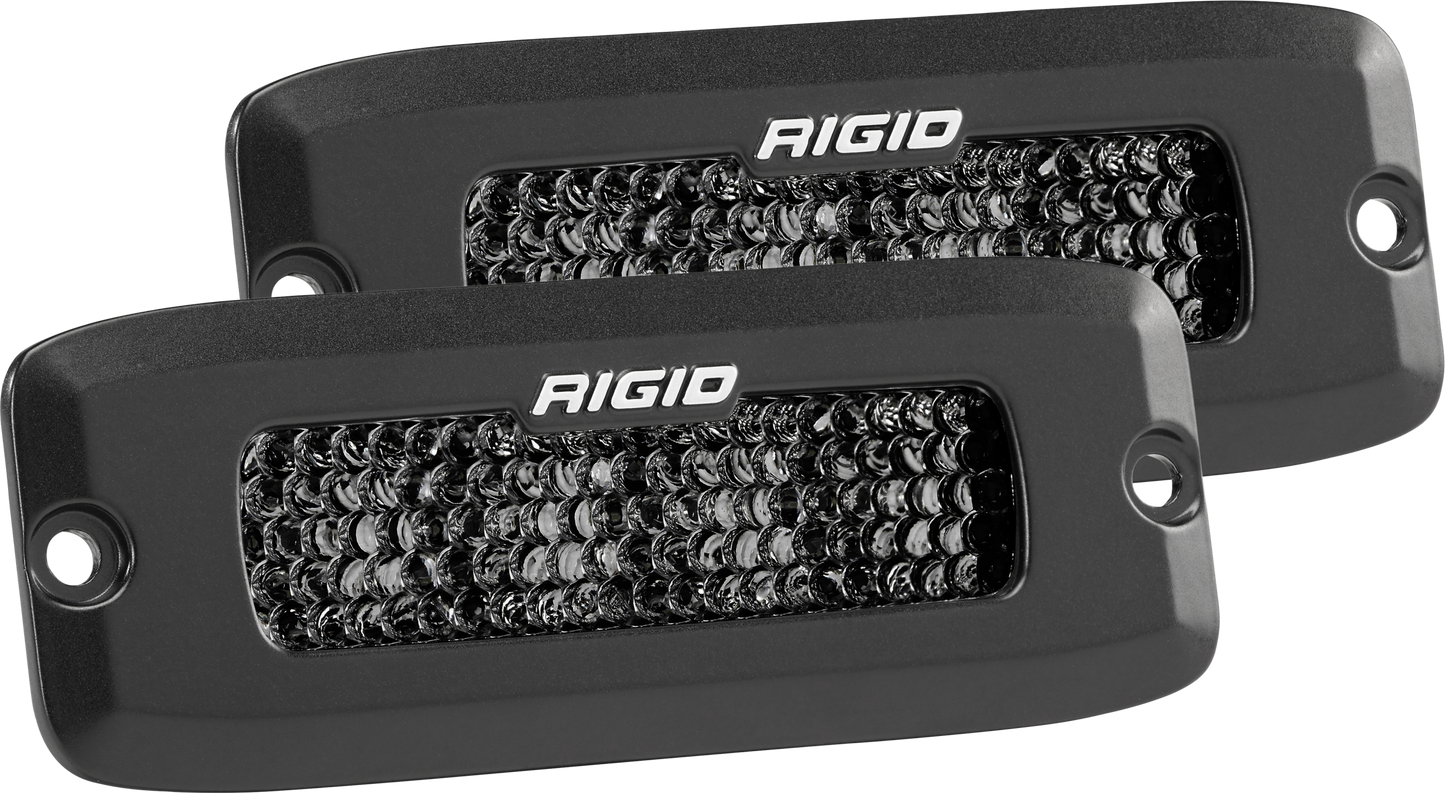 Spot Diffused Midnight Flush Mount Pair SR-Q Pro Rigid Industries