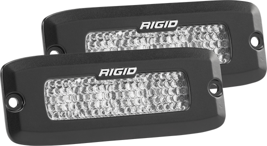 Driving Diffused Black Flush Mount Pair SR-Q Pro Rigid Industries