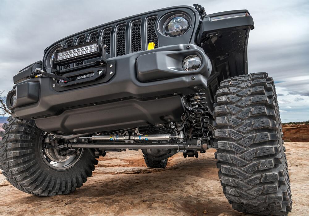 Dual Steering Stabilizer Kit Bilstein 2018-2025 Jeep Wrangler JL (2 or 4 Door) and 2020-2025 Jeep Gladiator JT 4WD Superlift-4